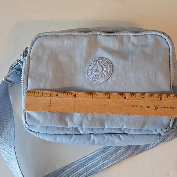 Kipling Light Baby Blue Crossbody Bag - Picture 9 of 10